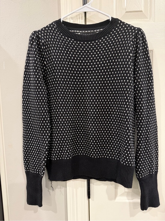 Tahari Sweaters - Tahari Black and White Crew Neck Knit Sweater Sz M